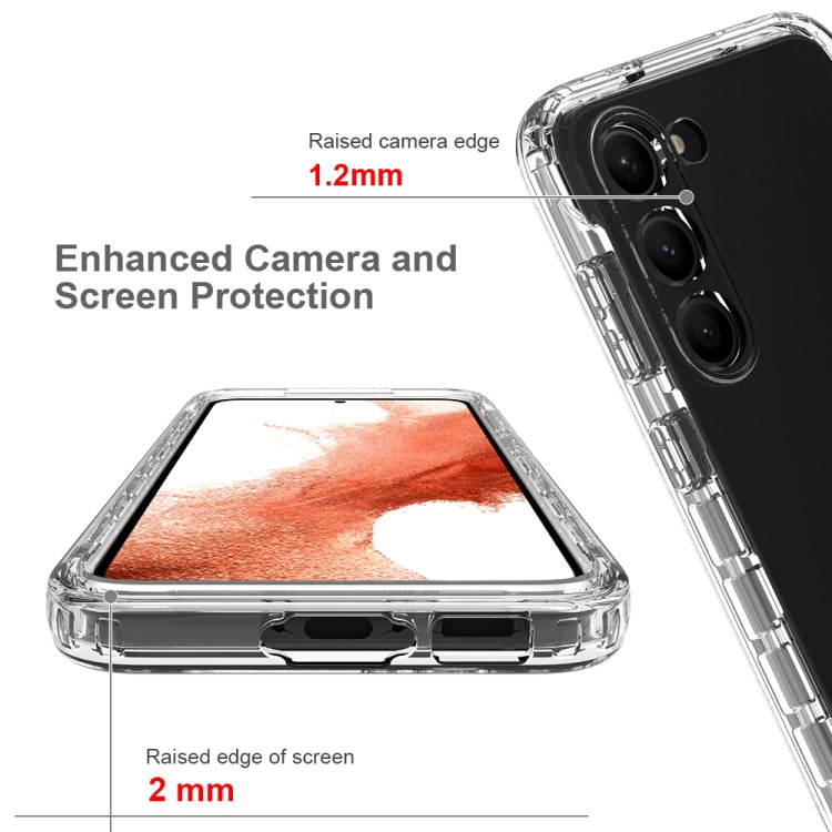 Custodia protettiva integrata per telefono in TPU + PC + PET a colori sfumati trasparenti, For Samsung Galaxy S23 Ultra 5G, For Samsung Galaxy S23+ 5G, For Samsung Galaxy S23 5G