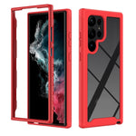 Custodia protettiva per telefono in TPU + PC trasparente integrata a due strati, For Samsung Galaxy S23 Ultra 5G, For Samsung Galaxy S23+ 5G, For Samsung Galaxy S23 5G