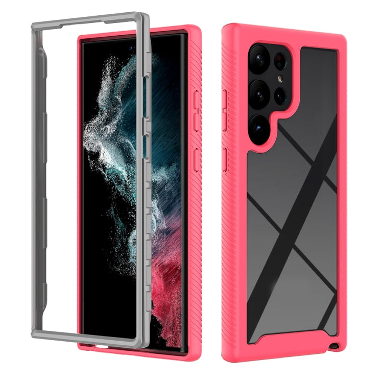 Custodia protettiva per telefono in TPU + PC trasparente integrata a due strati, For Samsung Galaxy S23 Ultra 5G, For Samsung Galaxy S23+ 5G, For Samsung Galaxy S23 5G