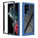 Custodia protettiva per telefono in TPU + PC trasparente integrata a due strati, For Samsung Galaxy S23 Ultra 5G, For Samsung Galaxy S23+ 5G, For Samsung Galaxy S23 5G