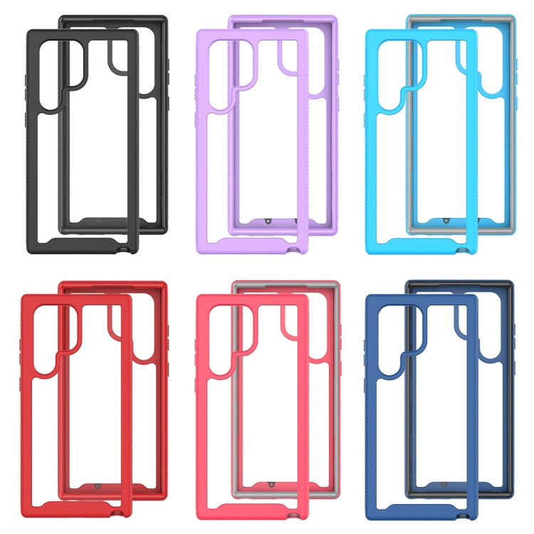 Custodia protettiva per telefono in TPU + PC trasparente integrata a due strati, For Samsung Galaxy S23 Ultra 5G, For Samsung Galaxy S23+ 5G, For Samsung Galaxy S23 5G