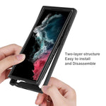 Custodia protettiva per telefono in TPU + PC trasparente integrata a due strati, For Samsung Galaxy S23 Ultra 5G, For Samsung Galaxy S23+ 5G, For Samsung Galaxy S23 5G