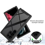 Custodia protettiva per telefono trasparente integrata a due strati in TPU + PC + PET, For Samsung Galaxy S23 Ultra 5G, For Samsung Galaxy S23+ 5G, For Samsung Galaxy S23 5G
