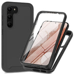 Custodia protettiva per telefono trasparente integrata a due strati in TPU + PC + PET, For Samsung Galaxy S23 Ultra 5G, For Samsung Galaxy S23+ 5G, For Samsung Galaxy S23 5G
