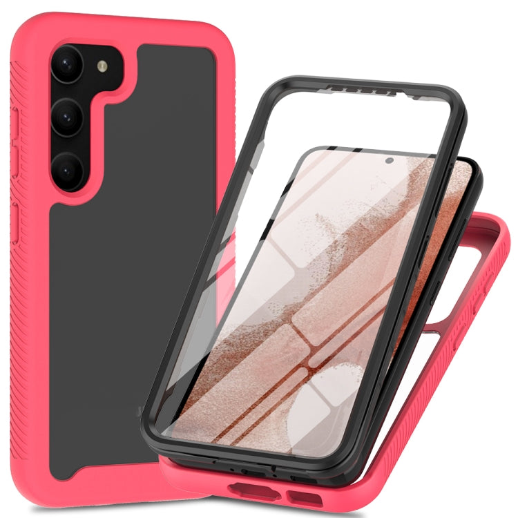 Custodia protettiva per telefono trasparente integrata a due strati in TPU + PC + PET, For Samsung Galaxy S23 Ultra 5G, For Samsung Galaxy S23+ 5G, For Samsung Galaxy S23 5G