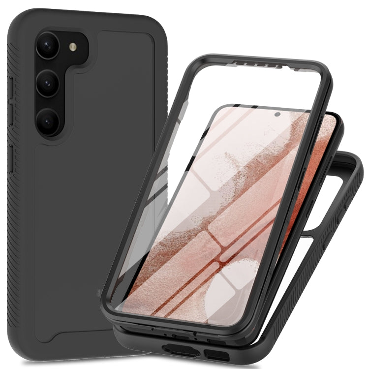 Custodia protettiva per telefono trasparente integrata a due strati in TPU + PC + PET, For Samsung Galaxy S23 Ultra 5G, For Samsung Galaxy S23+ 5G, For Samsung Galaxy S23 5G