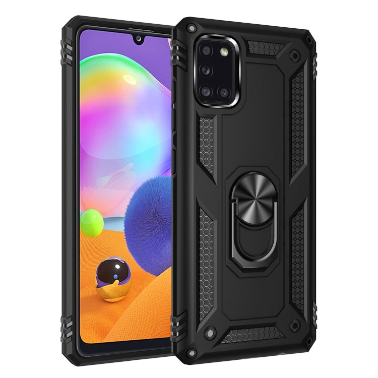 Custodia TPU e PC con supporto girevole per Galaxy A31