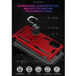 Custodia TPU e PC con supporto girevole per Galaxy A31