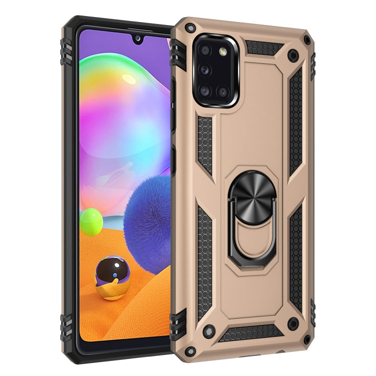 Custodia TPU e PC con supporto girevole per Galaxy A31