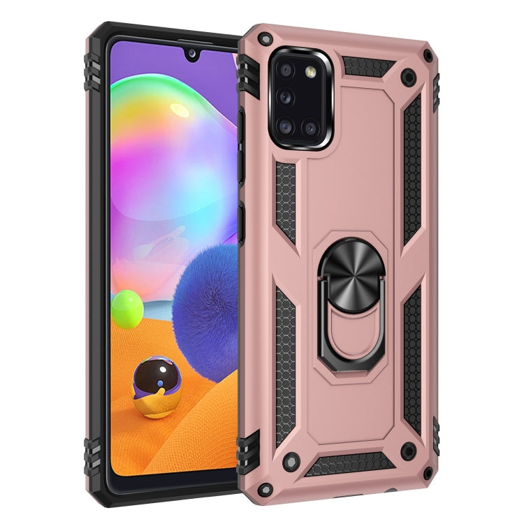 Custodia TPU e PC con supporto girevole per Galaxy A31