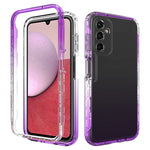 Custodia protettiva per telefono trasparente in TPU + PC a colori sfumati, For Samsung Galaxy A14 5G