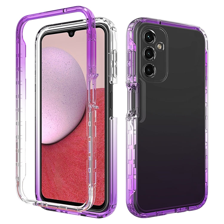 Custodia protettiva per telefono trasparente in TPU + PC a colori sfumati, For Samsung Galaxy A14 5G