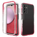 Custodia protettiva per telefono trasparente in TPU + PC a colori sfumati, For Samsung Galaxy A14 5G