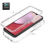 Custodia protettiva per telefono trasparente in TPU + PC a colori sfumati, For Samsung Galaxy A14 5G