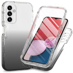 Custodia protettiva integrata per telefono in TPU + PC + PET a colori sfumati trasparenti, For Samsung Galaxy A14 4G / A14 5G
