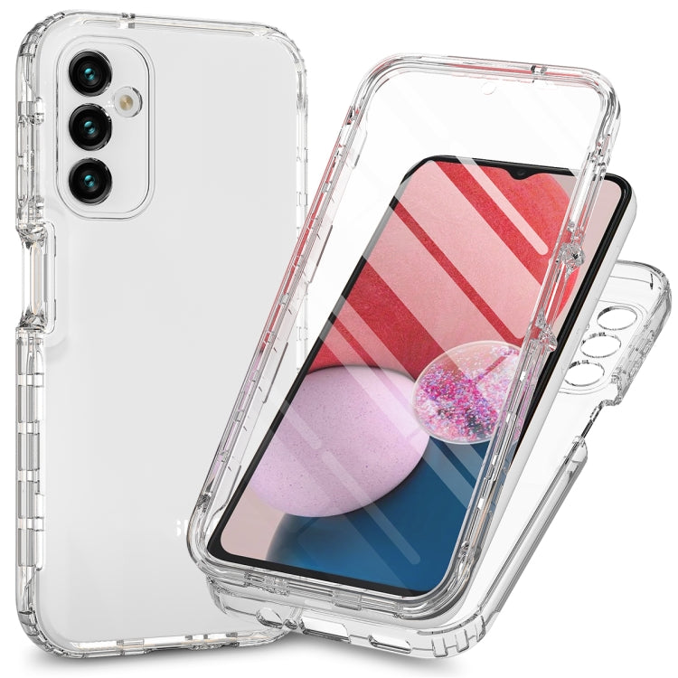 Custodia protettiva integrata per telefono in TPU + PC + PET a colori sfumati trasparenti, For Samsung Galaxy A14 4G / A14 5G