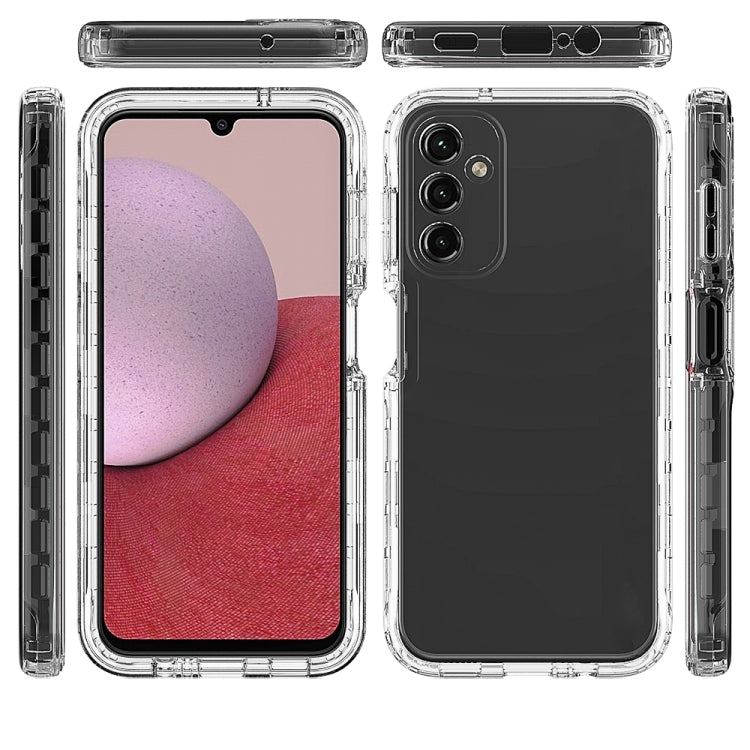 Custodia protettiva integrata per telefono in TPU + PC + PET a colori sfumati trasparenti, For Samsung Galaxy A14 4G / A14 5G