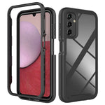 Custodia protettiva per telefono in TPU + PC trasparente integrata a due strati, For Samsung Galaxy A14 5G