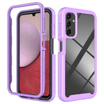 Custodia protettiva per telefono in TPU + PC trasparente integrata a due strati, For Samsung Galaxy A14 5G