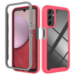 Custodia protettiva per telefono in TPU + PC trasparente integrata a due strati, For Samsung Galaxy A14 5G