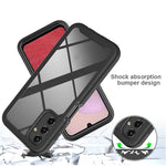 Custodia protettiva per telefono in TPU + PC trasparente integrata a due strati, For Samsung Galaxy A14 5G