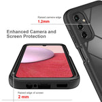 Custodia protettiva per telefono in TPU + PC trasparente integrata a due strati, For Samsung Galaxy A14 5G