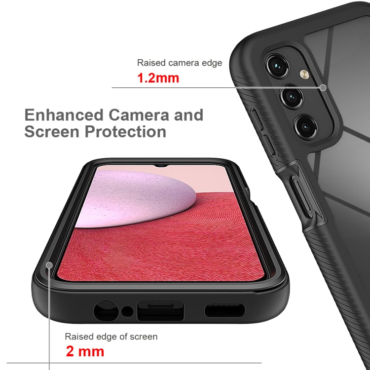 Custodia protettiva per telefono in TPU + PC trasparente integrata a due strati, For Samsung Galaxy A14 5G