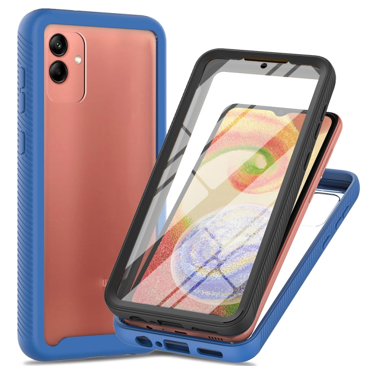Custodia protettiva per telefono trasparente integrata a due strati in TPU + PC + PET, For Samsung Galaxy A04, For Samsung Galaxy A14 5G