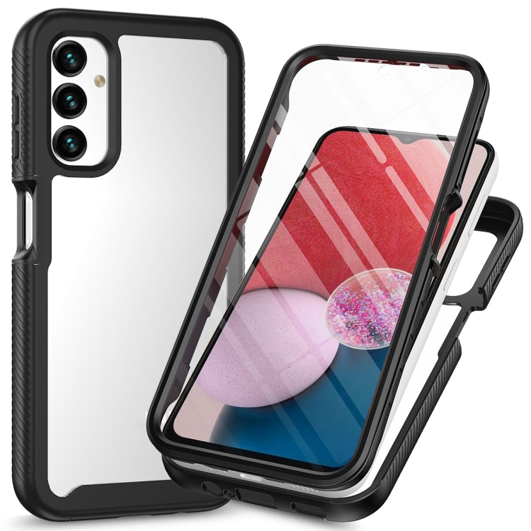 Custodia protettiva per telefono trasparente integrata a due strati in TPU + PC + PET, For Samsung Galaxy A04, For Samsung Galaxy A14 5G