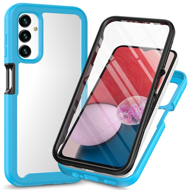 Custodia protettiva per telefono trasparente integrata a due strati in TPU + PC + PET, For Samsung Galaxy A04, For Samsung Galaxy A14 5G