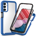 Custodia protettiva per telefono trasparente integrata a due strati in TPU + PC + PET, For Samsung Galaxy A04, For Samsung Galaxy A14 5G