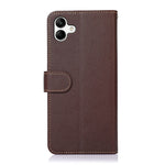 KHAZNEH Custodia per telefono RFID in pelle con texture Litchi, For Samsung Galaxy A04e