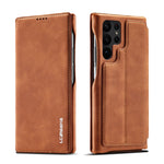 LC.IMEEKE Custodia per telefono in pelle a vibrazione orizzontale Hon Ancient Series, For Samsung Galaxy S23 Ultra 5G