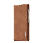LC.IMEEKE Custodia per telefono in pelle a vibrazione orizzontale Hon Ancient Series, For Samsung Galaxy S23 Ultra 5G