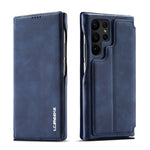 LC.IMEEKE Custodia per telefono in pelle a vibrazione orizzontale Hon Ancient Series, For Samsung Galaxy S23 Ultra 5G