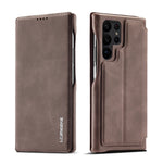 LC.IMEEKE Custodia per telefono in pelle a vibrazione orizzontale Hon Ancient Series, For Samsung Galaxy S23 Ultra 5G
