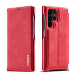 LC.IMEEKE Custodia per telefono in pelle a vibrazione orizzontale Hon Ancient Series, For Samsung Galaxy S23 Ultra 5G