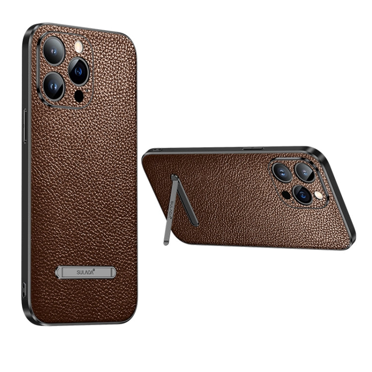 Custodia per telefono con cover posteriore in pelle con staffa invisibile SULADA, For iPhone 13, For iPhone 13 Pro, For iPhone 13 Pro Max
