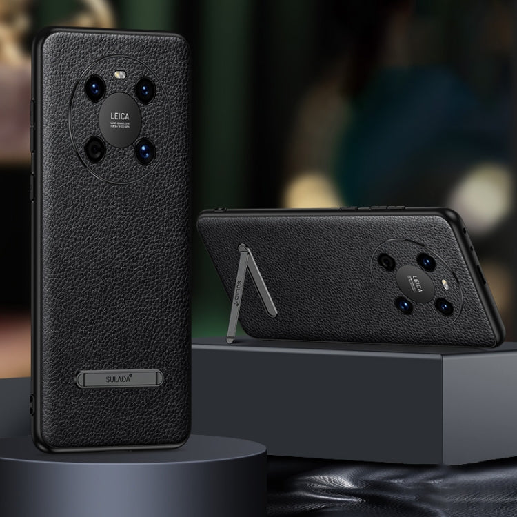 Custodia per telefono con cover posteriore in pelle con staffa invisibile SULADA, For Huawei Mate 40, For Huawei Mate 40 Pro, For Huawei Mate 50, For Huawei Mate 50 Pro