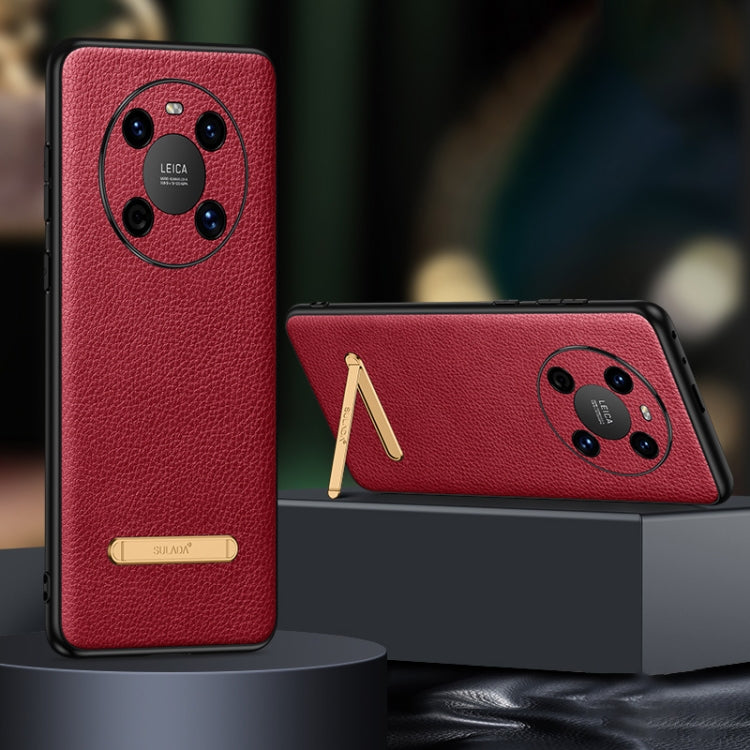 Custodia per telefono con cover posteriore in pelle con staffa invisibile SULADA, For Huawei Mate 40, For Huawei Mate 40 Pro, For Huawei Mate 50, For Huawei Mate 50 Pro