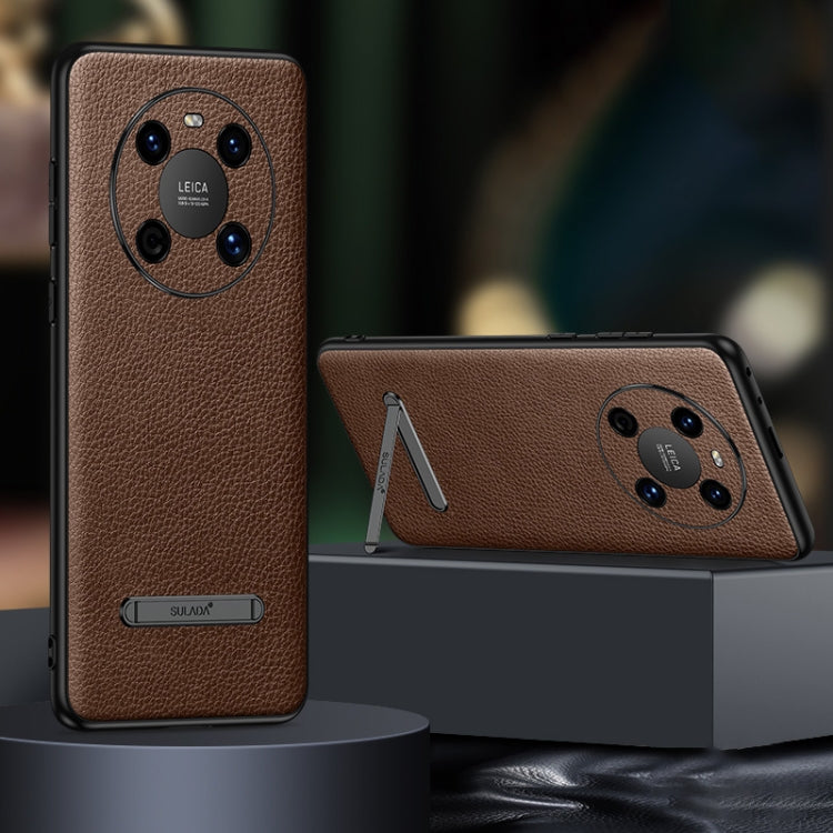 Custodia per telefono con cover posteriore in pelle con staffa invisibile SULADA, For Huawei Mate 40, For Huawei Mate 40 Pro, For Huawei Mate 50, For Huawei Mate 50 Pro