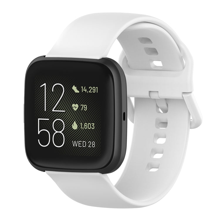 Cinturino per orologio con cinturino da polso in silicone con fibbia colorata per Fitbit Versa 2 / Versa / Versa Lite / Blaze, Size: S, Size: L