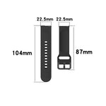 Cinturino per orologio con cinturino da polso in silicone con fibbia colorata per Fitbit Versa 2 / Versa / Versa Lite / Blaze, Size: S, Size: L