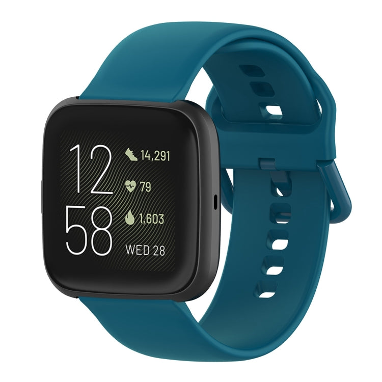 Cinturino per orologio con cinturino da polso in silicone con fibbia colorata per Fitbit Versa 2 / Versa / Versa Lite / Blaze, Size: S, Size: L