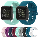 Cinturino per orologio con cinturino da polso in silicone con fibbia colorata per Fitbit Versa 2 / Versa / Versa Lite / Blaze, Size: S, Size: L