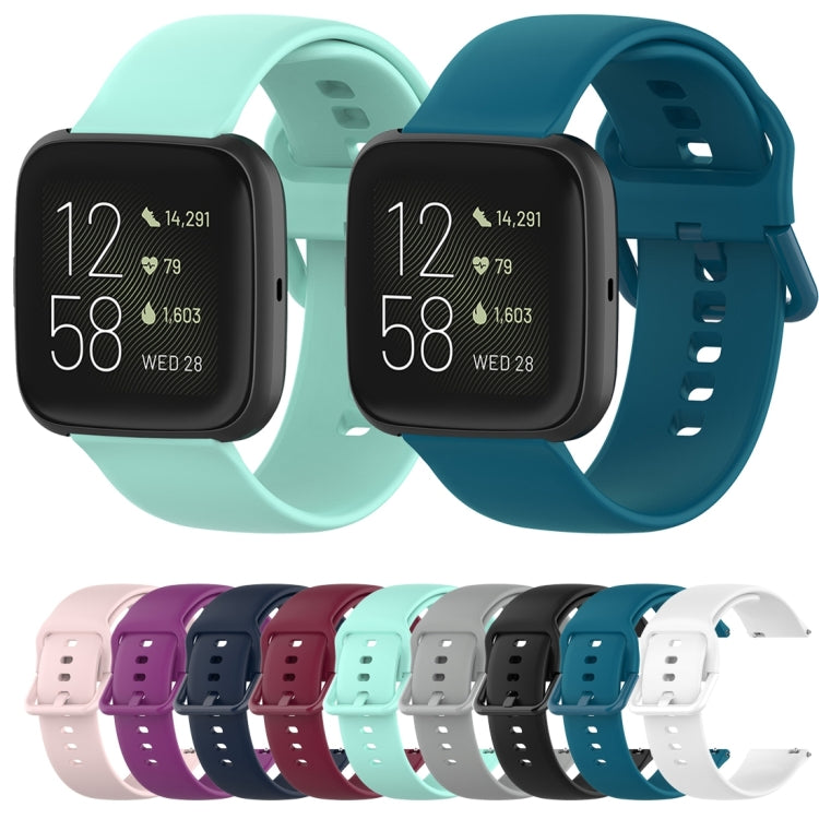 Cinturino per orologio con cinturino da polso in silicone con fibbia colorata per Fitbit Versa 2 / Versa / Versa Lite / Blaze, Size: S, Size: L