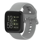 Cinturino per orologio con cinturino da polso in silicone con fibbia colorata per Fitbit Versa 2 / Versa / Versa Lite / Blaze, Size: S, Size: L