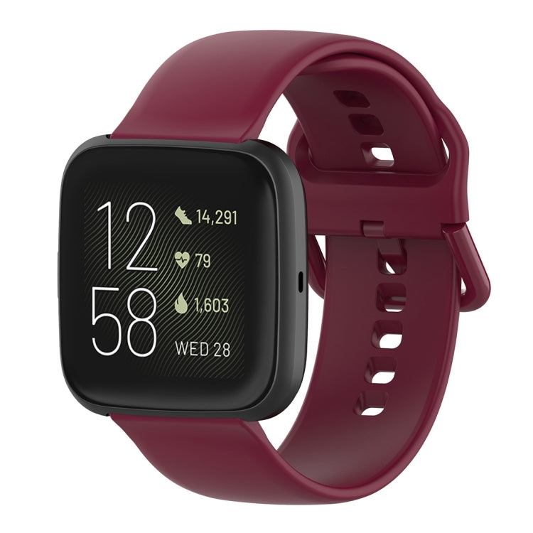 Cinturino per orologio con cinturino da polso in silicone con fibbia colorata per Fitbit Versa 2 / Versa / Versa Lite / Blaze, Size: S, Size: L