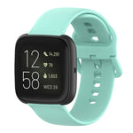 Cinturino per orologio con cinturino da polso in silicone con fibbia colorata per Fitbit Versa 2 / Versa / Versa Lite / Blaze, Size: S, Size: L