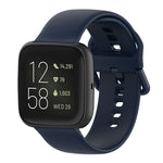Cinturino per orologio con cinturino da polso in silicone con fibbia colorata per Fitbit Versa 2 / Versa / Versa Lite / Blaze, Size: S, Size: L